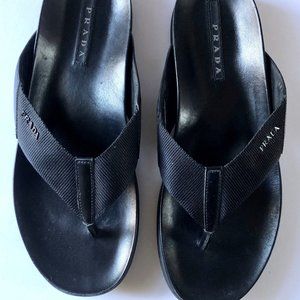 Prada Flip Flop Men's 11 Black
